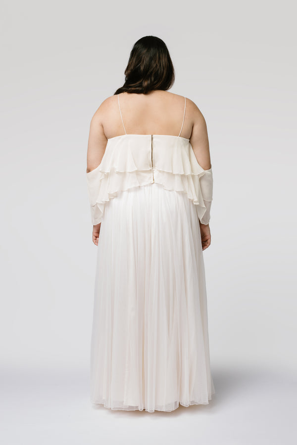 white lehenga net skirt